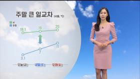 [11/08] 주말 온화하지만 큰 일교차…모레 제주, 전남 비 (권하경 기상캐스터)