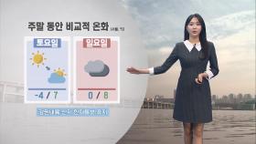 [01/17] 주말 내내 비교적 온화…내일 서울 공기질 ′나쁨′ (문지영 기상캐스터)