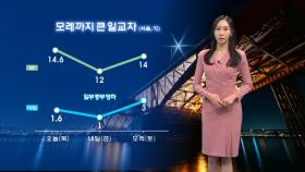 [11/20] 모레까지 큰 일교차…동해안 대기 건조, 강풍 (권하경 기상캐스터)