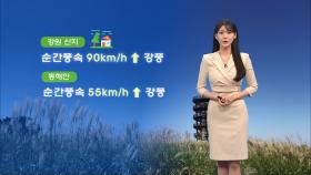 [11/21] 동해안 대기건조 유의…내륙, 큰 일교차 (전하린 기상캐스터)