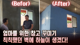 엄마를 위한 창고 꾸미기 칙칙했던 벽에 하늘이 생겼다! [마냥 이쁜 우리맘 16회 ③]