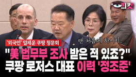 [현장영상] ＂美 법무부 조사 받은 적 있죠?＂... 쿠팡 로저스 대표 이력 ′정조준′