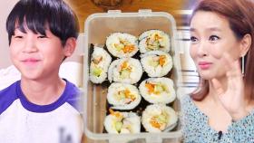 ‘김원희 짠 김밥’을 맛있게(?) 먹는 예쁜 조카들!