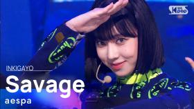 aespa(에스파) - Savage @인기가요 inkigayo 20211024