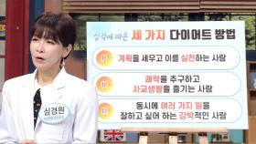 성격에 따른 세 가지 다이어트 방법! (똑똑똑!고민상담소)