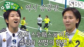 FC구척장신×FC탑걸, 초반부터 몰아치는 양 팀의 기세↗