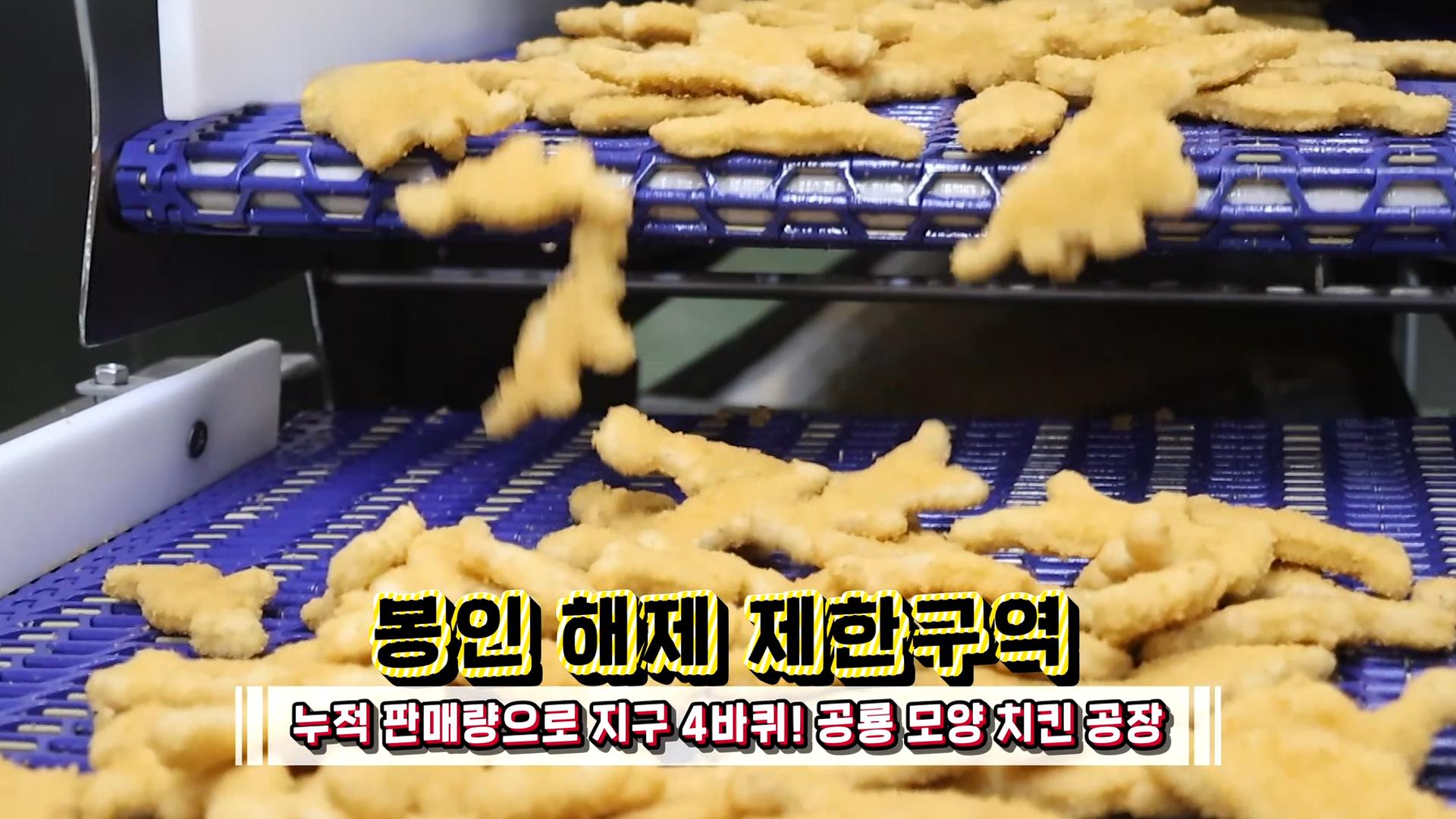 누적 판매 17억 마리! 공룡 모양 치킨 공장★ | ZUM TV