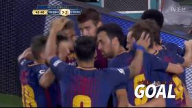 세트피스 상황, 피케의 골로 다시 리드를 가져가는 바르셀로나!