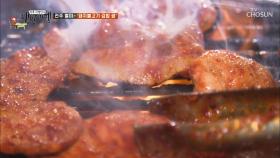 양념 돼지 불고기+김밥의 이색 조합