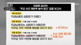 윤총장 징계 보고서.. 주요 내용 ‘삭제’ 됐다!?| TV CHOSUN 20201213 방송